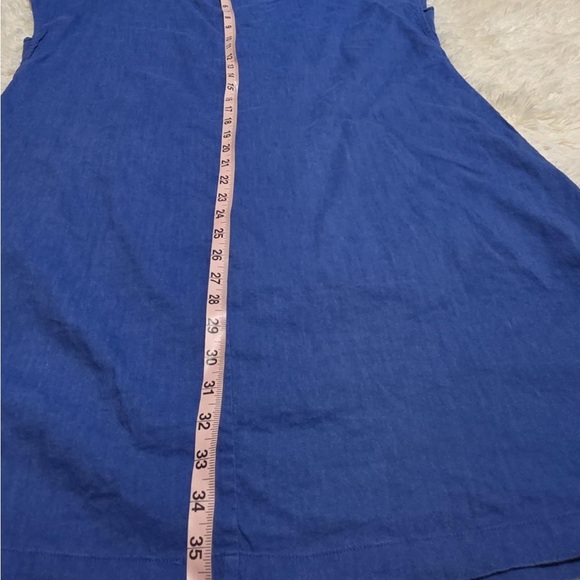 Soft Surroundings Blue Midi Dress Size XL EUC - Picture 2 of 8